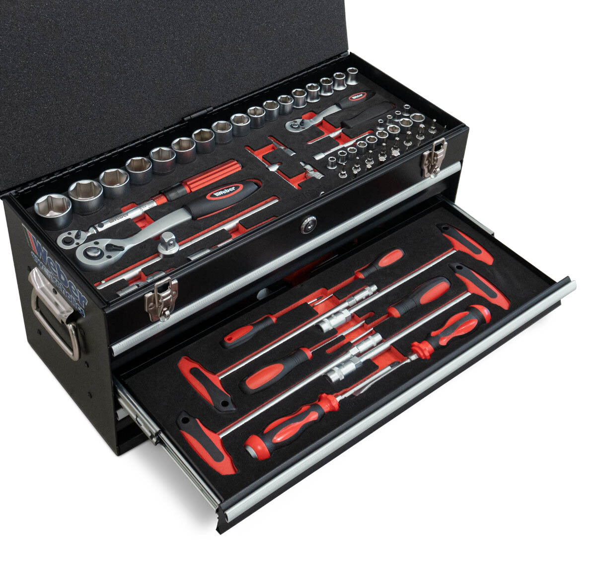 Weber Tool Kit 104 pcs – Complete Workshop Tool Set in Toolbox