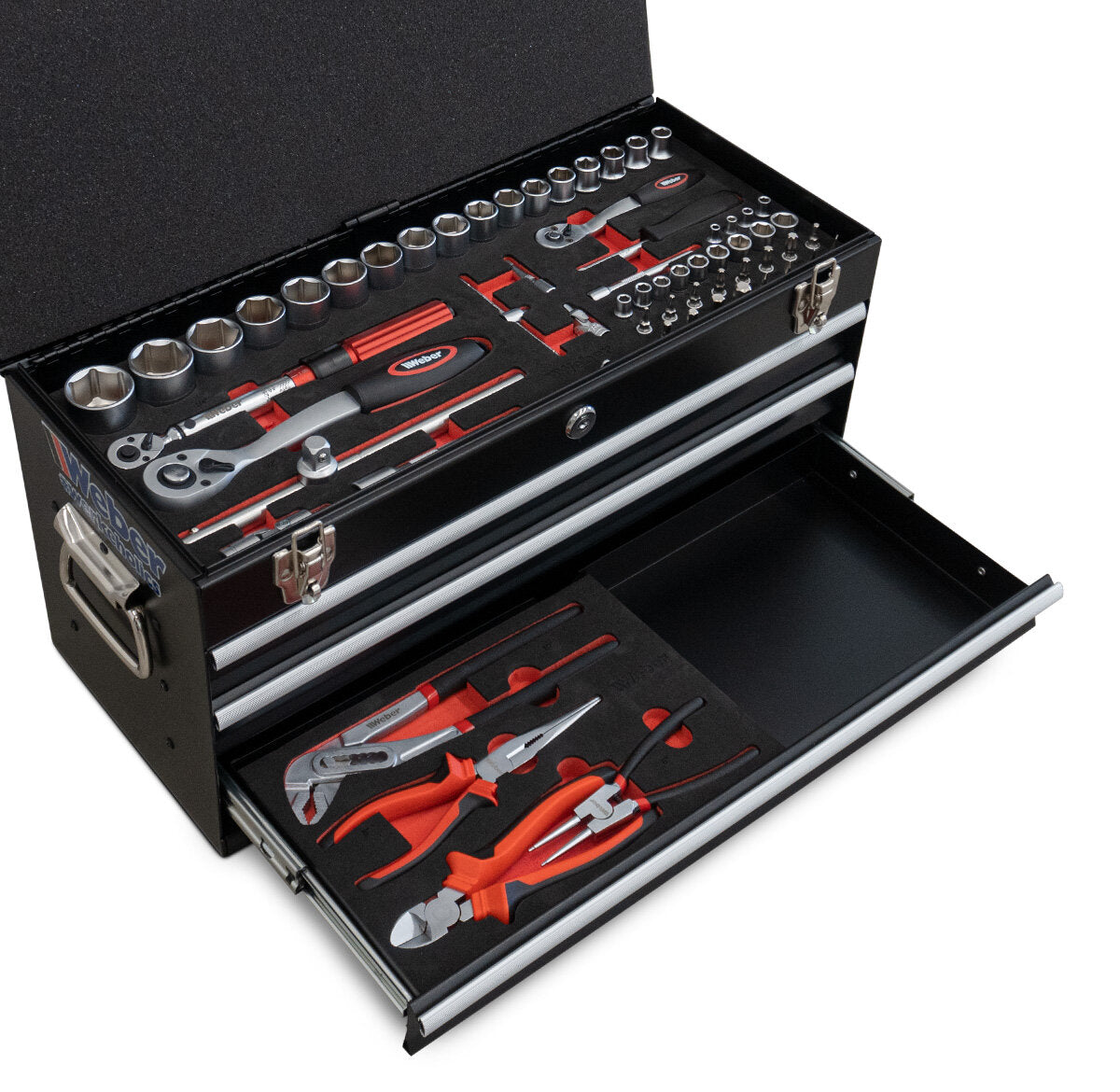 Weber Tool Kit 104 pcs – Complete Workshop Tool Set in Toolbox