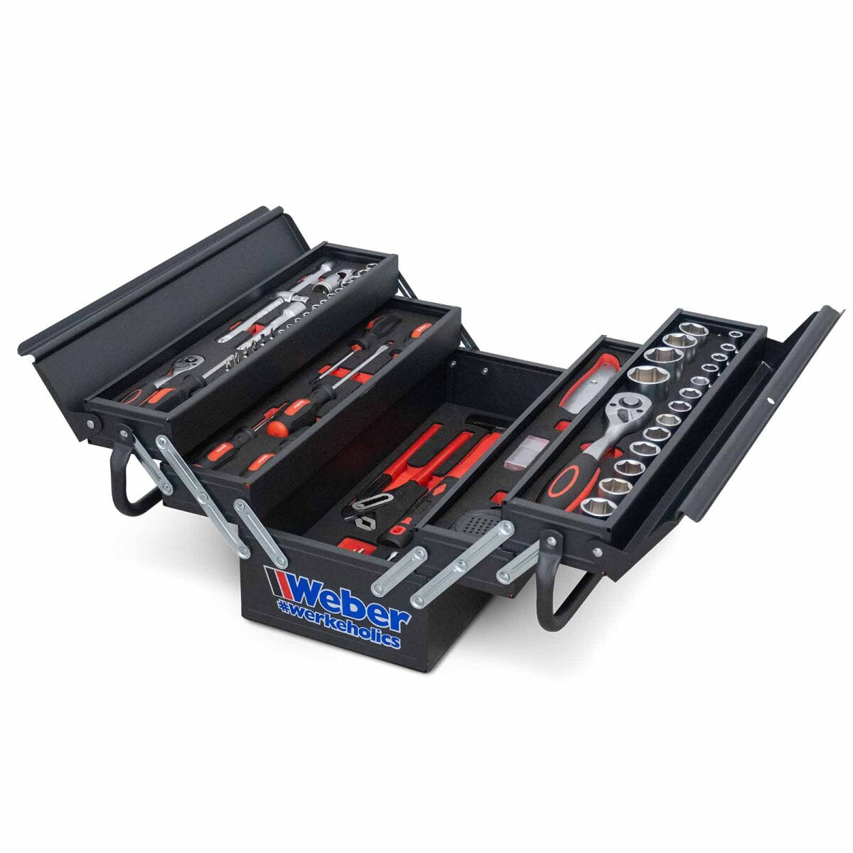 Weber Tool Kit 85 pcs – Complete Workshop Tool Set in Toolbox